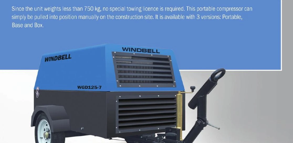 Дизельный компрессор WINDBELL WGD125 (7 бар)